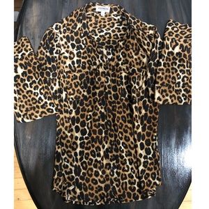 Express The Portofino Shirt Leopard